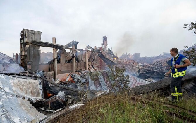 Millionenschaden durch Brand in einem Holzwerk