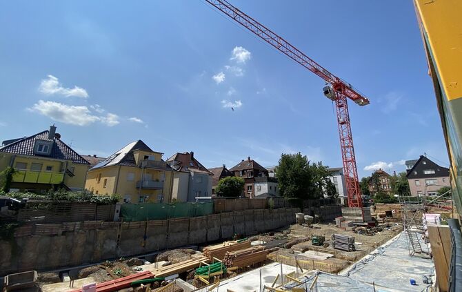Auf dem Gelände einer ehemaligen Kofferfabrik soll hier ein Wohnquartier entstehen.