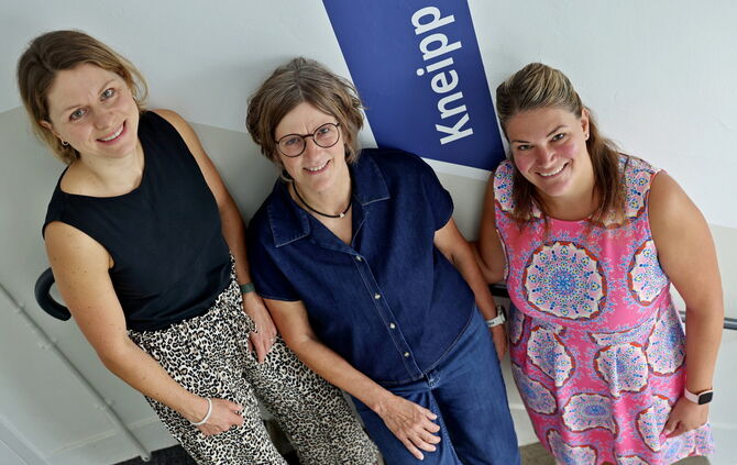 Die Vereinsführung: Lisa Scheel, Sabine Eisenbraun und Lara Ulmer (von links). Gabriele Hildenbrand gehört auch zum Vorstand, fe