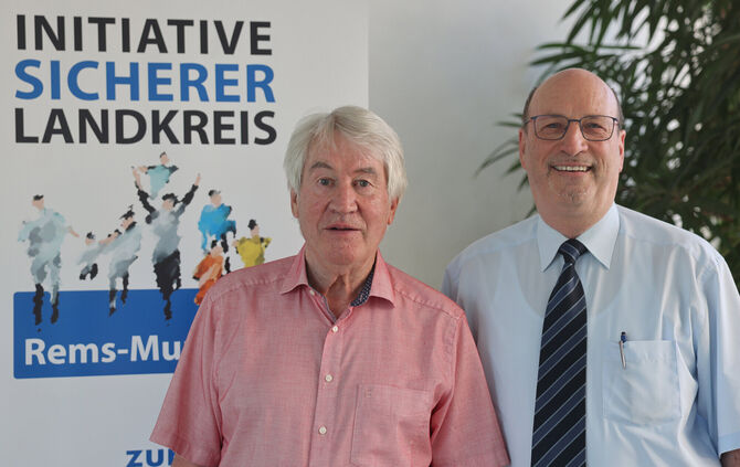 Konrad Jelden und Leo Keidel (von links).