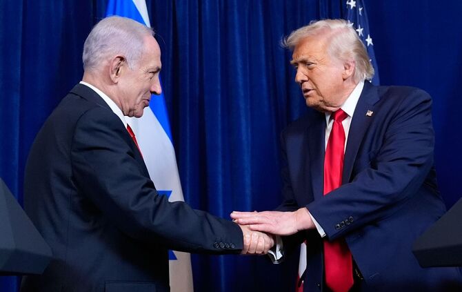 Benjamin Netanjahu und Donald Trump