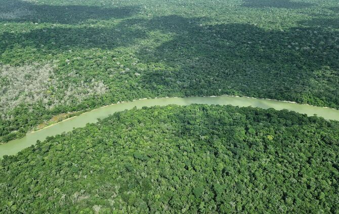 Überflug über das Amazonasgebiet