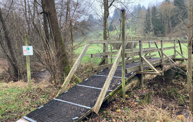 Brücke südlich des Auwiesenhofs.