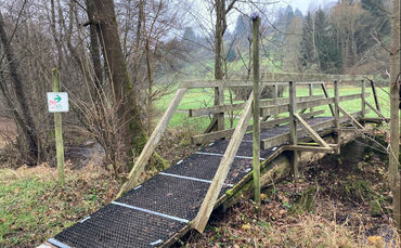 Brücke südlich des Auwiesenhofs.