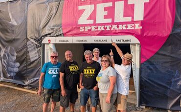 Die Kulti freut sich auf das Zeltspektakel, in diesem Jahr erstmals mit zwei Überholspuren beim Einlass.