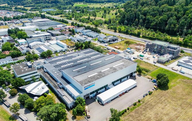 Luftbild Gewerbegebiet Benzstr. & Oskar-Frech-Platz Plüderhausen, 17.07.2026.