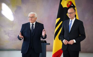 Frank-Walter Steinmeier und Friedrich Merz
