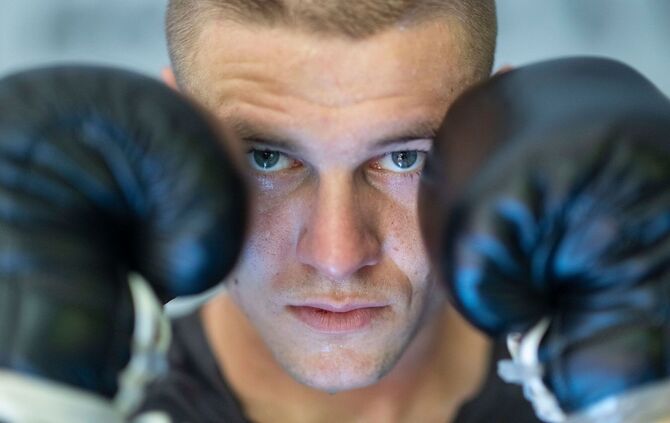 Boxen: Supermittelgewicht, Zachenhuber beim Training
