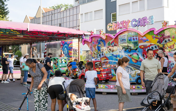 Der Rummel am Viehmarktplatz.