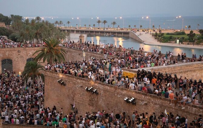 Protest gegen Massentourismus auf Mallorca