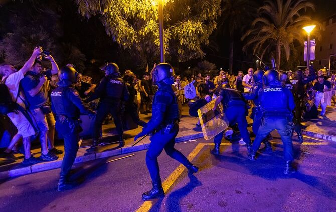 Protest gegen Massentourismus auf Mallorca
