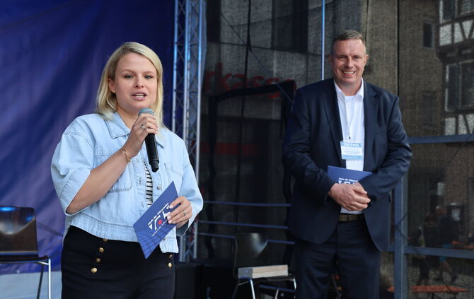 Saskia Sommer und Klaus-Martin Pfleiderer haben sich deutlich für den Erhalt des City-Treffs ausgesprochen.