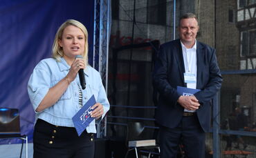 Saskia Sommer und Klaus-Martin Pfleiderer haben sich deutlich für den Erhalt des City-Treffs ausgesprochen.