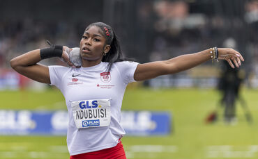 Nina Ndubuisi von der SG Schorndorf bei den Leichtathletik-Meisterschaften in Bochum-Wattenscheid.