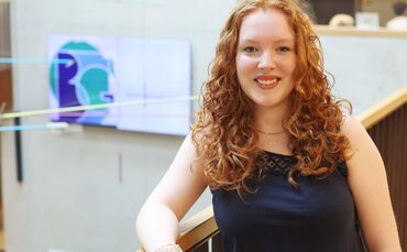 Glücklich mit ihrem Abi mit der Note 1,0: Rebecca Eisner.