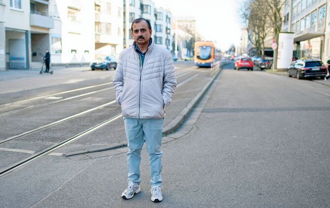 Taxifahrer Muhammad Afzal