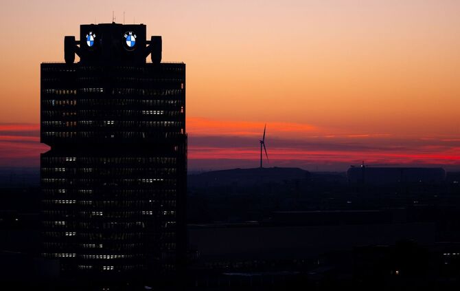 Sonnenaufgang in München