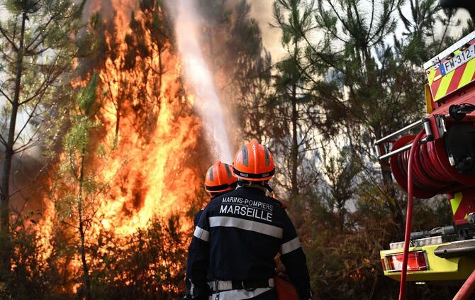 Waldbrände in Frankreich