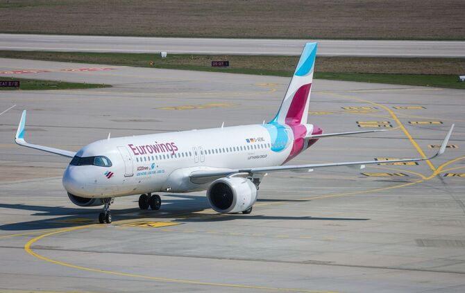 Der Aribus A320 war in der Luft als, der Blitz einschlug. (Symbolbild)