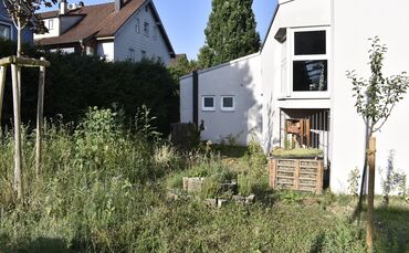 Hinter dem Burggymnasium gibt es jetzt unter anderem ein Insektenhotel und eine Kräuterspirale.