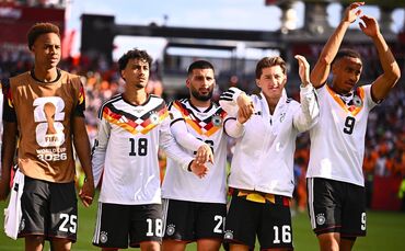 Da waren die VfB-Nationalspieler Leweling, Stiller und Undav (v.r.) noch bei der WM.