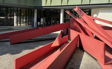 Der Eingangsbereich des Landgerichts Stuttgart.