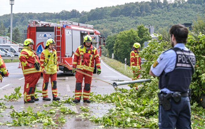 Unwetter in Baden-Württemberg