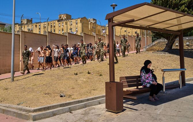 Migranten in Spanien - Ceuta
