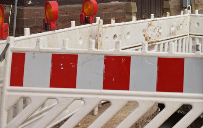 Baustelle an der Olgastraße. Symbolbild.