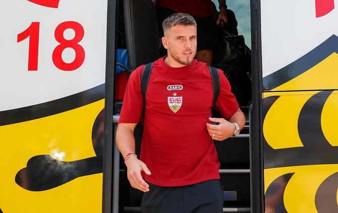 Ermedin Demirovic ist nach seiner WM-Pause wieder im Kreise der VfB-Mannschaft.