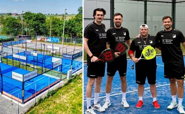 Der SV Hertmannsweiler hat seit knapp einem Jahr zwei neue Padel-Courts – die Mitglieder freut es.
