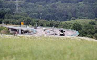Die B14-Brücke zwischen Winnenden und Leutenbach.