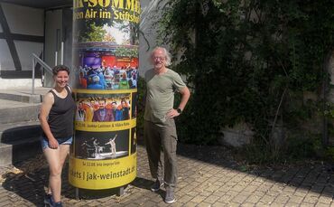 Ulla Volmer (49), Programmverantwortkiche des Jazz-Bereichs, und Boris Hartmann (59), Programmveranstalter für Rock/Blues.