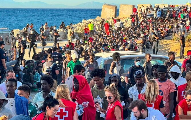 Migranten in Spanien - Ceuta