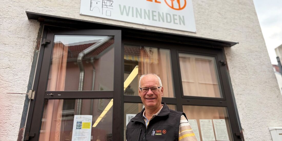 Michael Doktor vor dem Tafelladen in Winnenden.