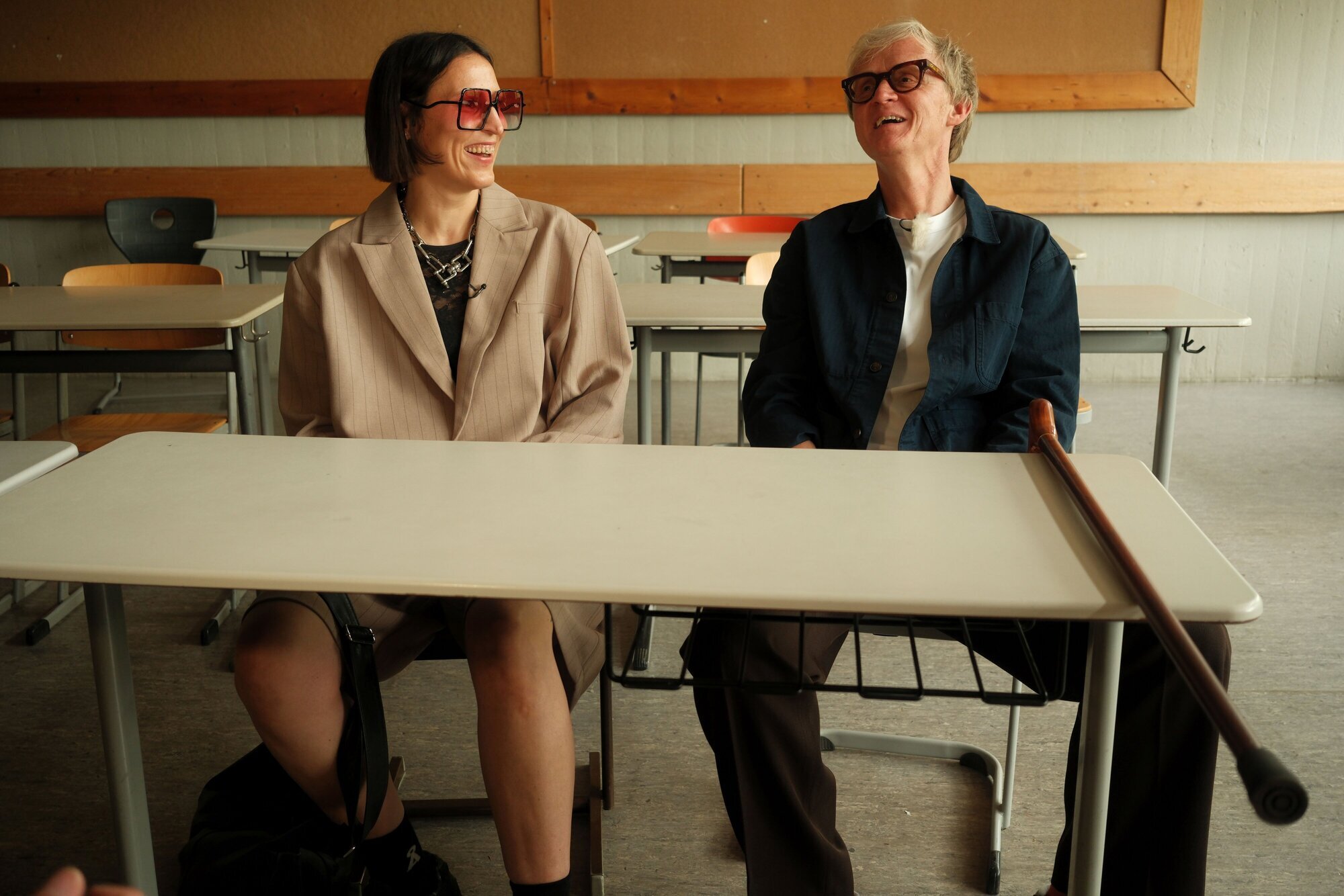 Celebrities and TV in the Remstal: Pierre M. Krause meets Mine at school ...