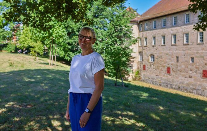 Der Schlosspark in Schorndorf ist ein beliebter Ort für Trauungen. Jutta Mesch hat als Traurednerin schon einige Paare begleiten