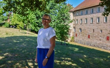Der Schlosspark in Schorndorf ist ein beliebter Ort für Trauungen. Jutta Mesch hat als Traurednerin schon einige Paare begleiten