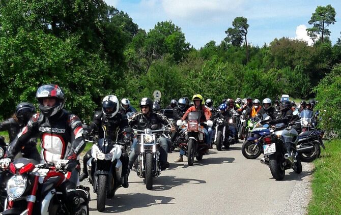 Die Motorradfreunde Haubersbronn feiern ihr 40-jähriges Jubiläum. (Archivfoto)