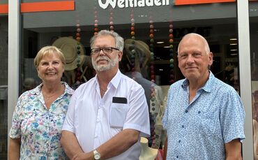 Die Freude steht ihnen ins Gesicht geschrieben: Anne Ruß, Willy Schmidt und Karl-Josef Hartmann.