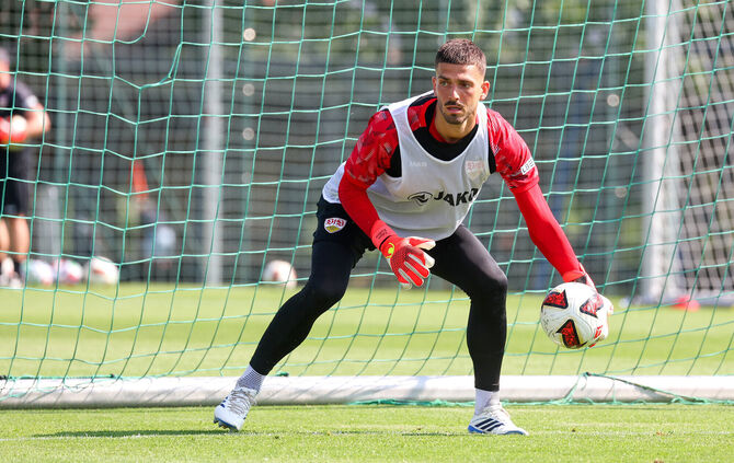 Fabian Bredlow im Trainingslager am Chiemsee in Aktion.