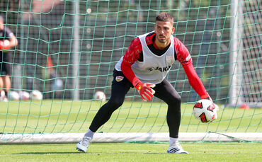 Fabian Bredlow im Trainingslager am Chiemsee in Aktion.