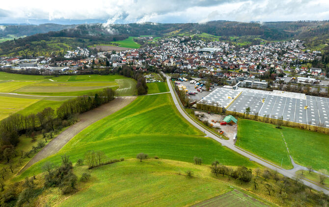 Hier soll das neue Rettungszentrum für Rudersberg entstehen.