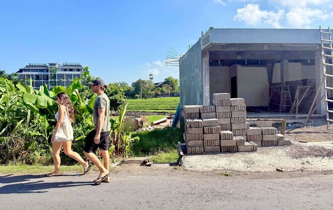 Baustelle auf Bali