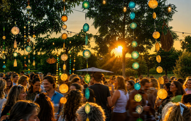 In spätsommerlicher Atmosphäre den Alltag vergessen bei „Tanzen bei den Pflanzen" beim Parkforum im Bürgerpark Grüne Mitte.