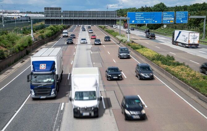 Verkehr auf der A5