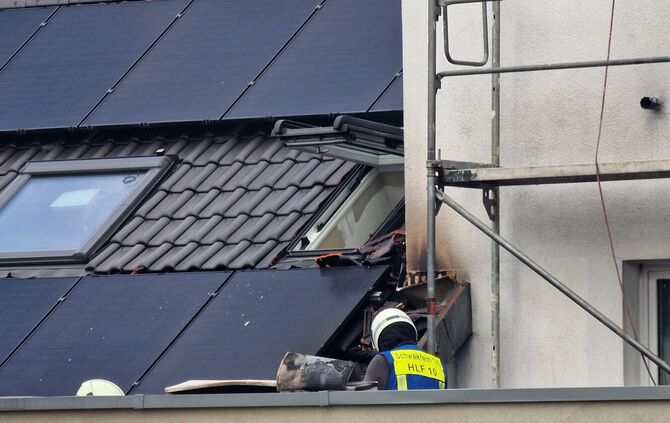 Die Feuerwehr im Einsatz.