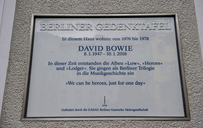 Bowie-Gedenktafel
