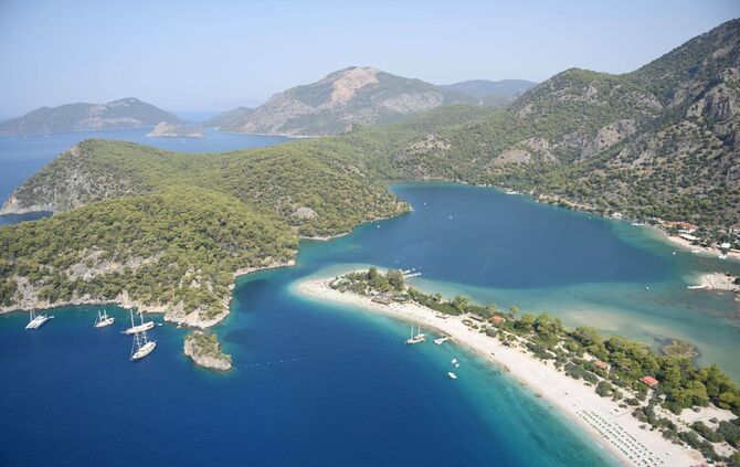 Hafenstadt Fethiye an der Türkischen Rivier