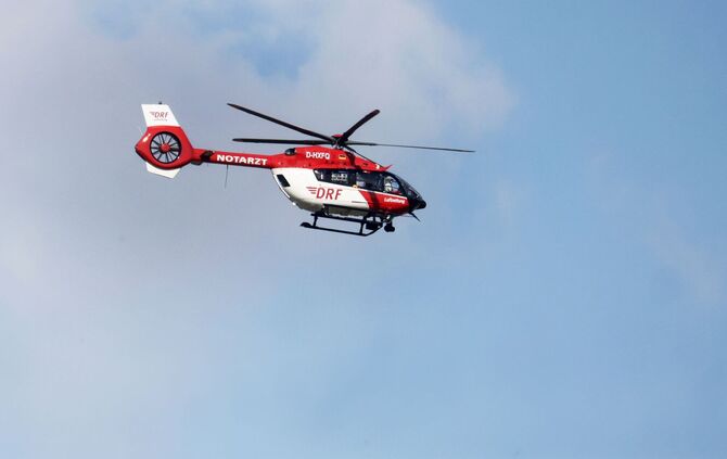 Rettungshubschrauber im Einsatz